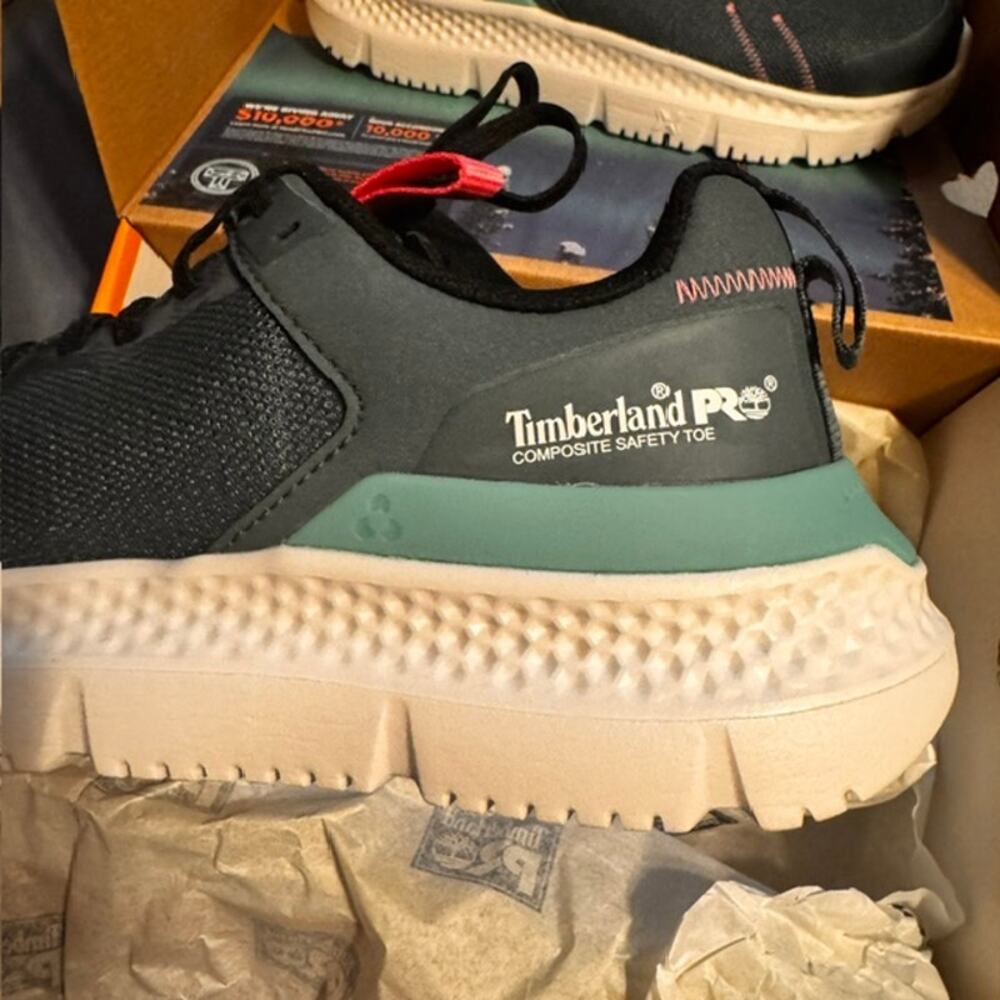 Timberland PRO Setra Women's Size 6.5 M Composite Toe Work Sneaker Grey Teal - Picture 4 of 5